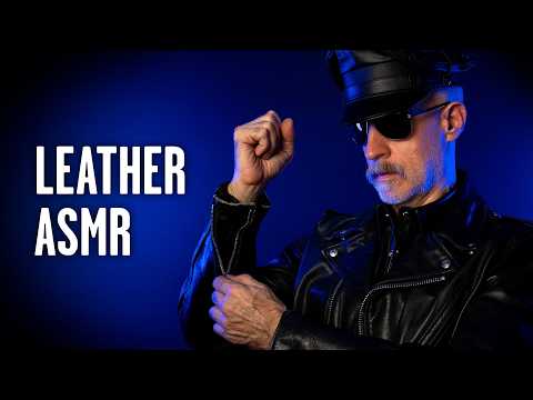 ASMR Leather 🖤 Relaxing Sounds of Leather Shirt, Boots and Motorcycle Jacket