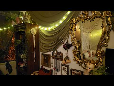 ASMR ♡ vintage style apartment room tour w kitties! (camera tapping and scratching)