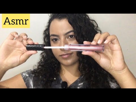 ASMR SOM DE GLOSS+ SOM DE BOCA E MÚSICA RELAXANTE