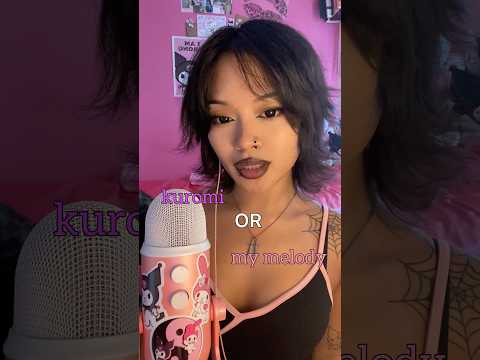 the best of both worlds 💜🩷 • Kuromi or My Melody ASMR this or that #asmr #asmrsounds #thisorthat