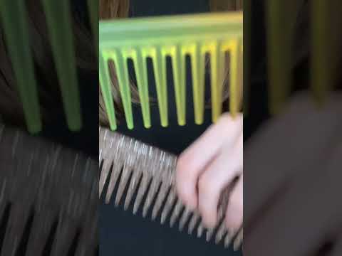 ASMR Combing your hair (visual ASMR)