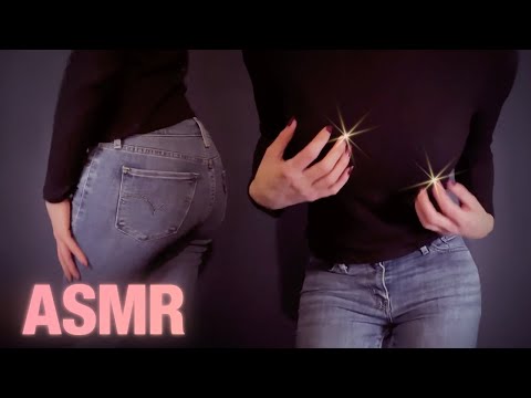 3 HOUR ASMR ✨ Fabric Scratching & Rubbing Sounds ✨ Levi jeans & Black Texture Jumper ⚡️ No talking!