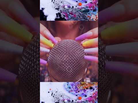 ASMR Mic Scratching with No Cover ❤️ Layered Visual #asmr  #shorts