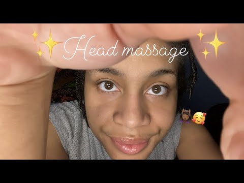 ASMR - Head Massage *Crinkles* (Kristen)