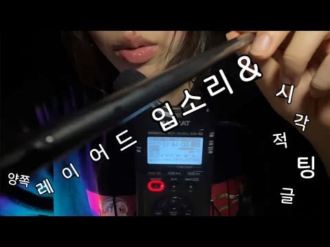 ASMR]레이어드 입소리와 레전드 시각적 팅글💤😴/입소리/인어디블/Mouth Sounds/Inaudible Asmr