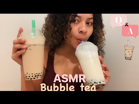 ASMR Español- PREGUNTAS Y RESPUESTAS (Q&A) con BUBBLE TEA #boba (Parte 1)