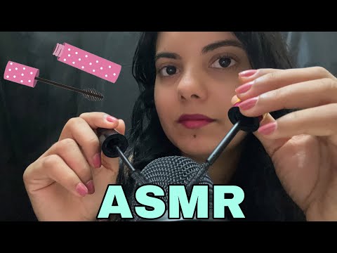 ASMR: ARRANHANDO O MICROFONE COM PINCEL DE RÍMEL