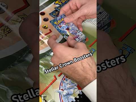 👑Opening Stellar Crown Boosters at Pre-Release Tournament [ASMR] #pokemoncards #stellarcrown #asmr