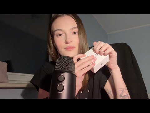 ASMR airpods unboxing (close up whisper)