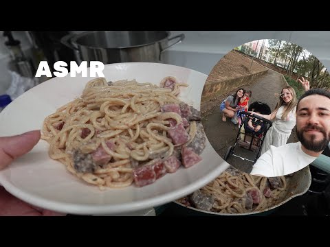 ASMR PRIMEIRA VEZ DE APOLO NO PARQUE + RECEITA DE MACARRÃO COM MOLHO DE RICOTA