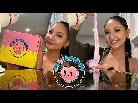 ASMR SLIME | Whispering, Playing with slime, tapping ✨🍑