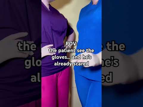 our patient is already nervous….#gloves #latexgloves #medicalexam #nurses