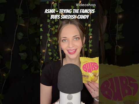 ASMR - Trying the famous BUBS Swedish Candy #asmrvideos #asmrmukbanger #asmrfood