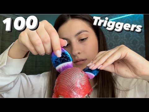 Asmr 100 triggers in 1 minute
