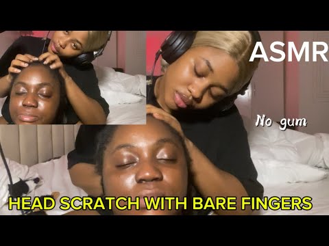 ASMR💫HEAD SCRATCH WITH BARE FINGER 