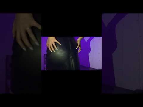 ASMR Leather skirt sounds #asmr #leather #leatherfashion #skirt #shorts #asmrshorts