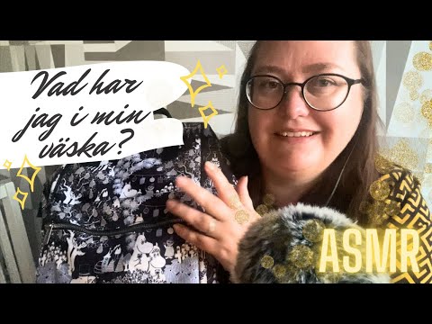 ASMR på svenska: Jag visar vad jag har i min väska 🎒