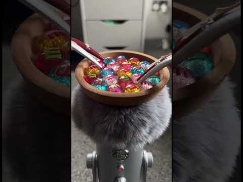 Textured Cork Sounds With Glittery M&Ms #asmr #asmrsounds