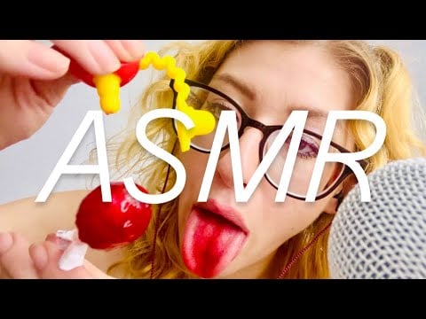 ASMR  Juicy Drop Candy Licking & Sucking🫧🍭 (Tingly Sounds For Sleep & Relaxing) #asmr #relax #sleep