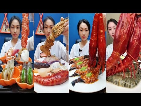 🍤🔥 Shrimp Seafood Boil Mukbang ASMR | 최고의해산물찜먹방ASMR | The Best Seafood Boil Mukbang