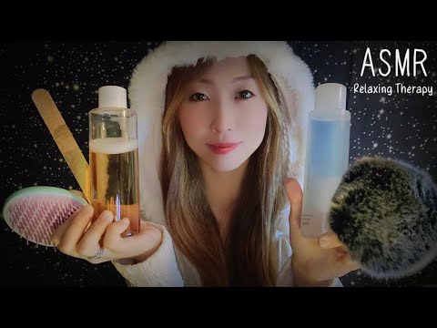 ASMR🌙 Tapping & Scratching + Triggers for Relaxation and Sleep-inducing (no talking)