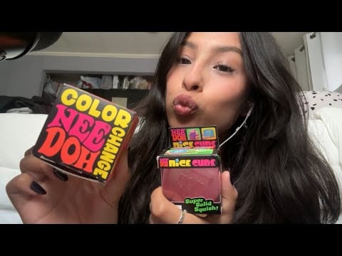 SQUISHY ASMR😋 (satisfying whispers and sounds)