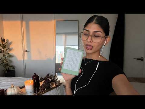 asmr tascam close whispers | reading the TOG series (book 4: queen of shadows) 📚🕯️