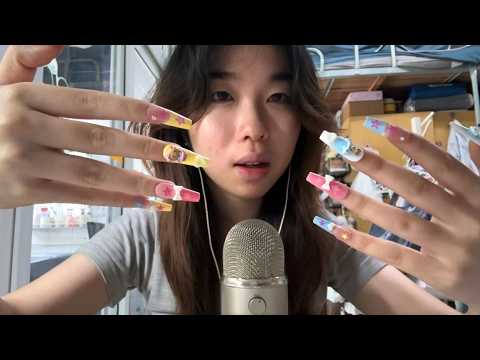 Long Nail Tapping & Scratching ♡ Mic Scratching Blue Yeti