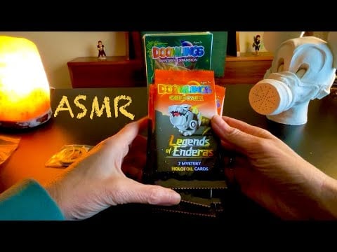 ASMR Pack Opening ~ Doomlings Legends of Enderas Gold Pack ~ 7 Mystery Holofoil Cards (Soft Spoken)