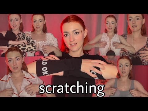 ASMR Fabric Scratching – Crazy T-Shirt Change 🤪