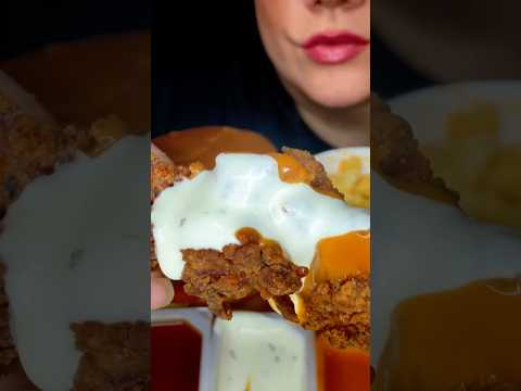 CRISPY FRIED CHICKEN STRIPS #asmr #friedfood #chicken #foodshorts