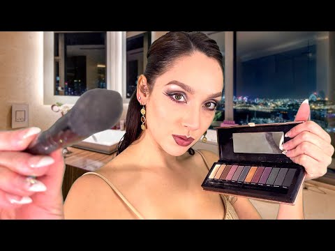 ASMR - New Year's Eve 2021 Makeup Look, Doing Your Makeup Roleplay 🎊🎆