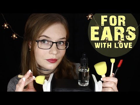 Ear Attention 💛 Art Sponges and Mascara Brushes 💛 Binaural HD ASMR