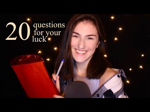 [ASMR] interviewing you ⁉️ // 20 Fragen zu deinem Glück 🍀// IsabellASMR