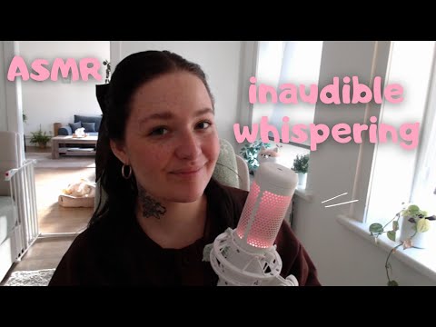 ASMR Tingly Inaudible Whispering & Tongue Clicking