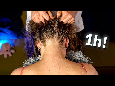 1-HOUR ASMR Powerhouse - Aggressive Scalp and Nape Attention for TINGLES (No Talking)