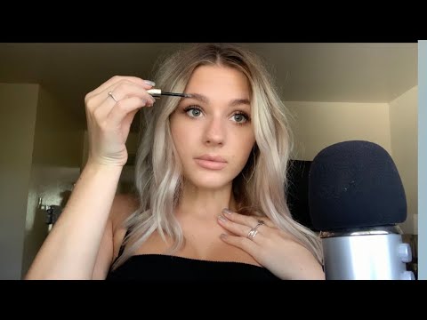 ASMR| Doing My Makeup/ Tingly Close Whisper