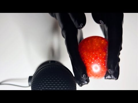 Enchanting ASMR Black Wet Look Gloves | Sounds That Lull You to Sleep