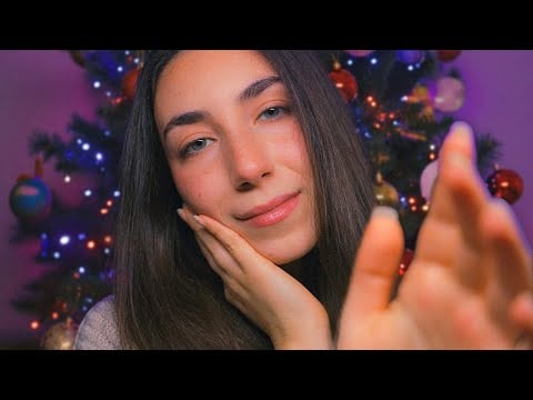 Soft & Gentle Christmas ASMR - Face Touching\Brushing & Soft Triggers 🎄