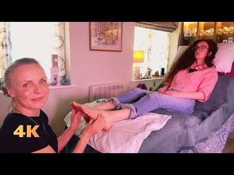Uplifting Foot Reflexology + Kinesiology | Unintentional  ASMR Real Person