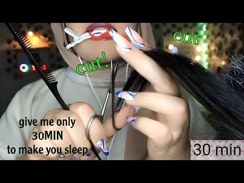 ASMR Haircut Role Play ✂️ Professional Fast &Styling (Up Close, Personal Attention, Massaging)