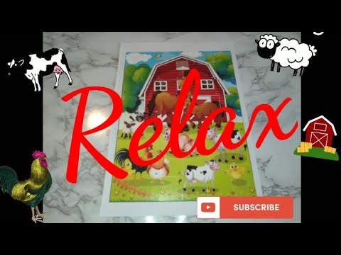 LOFI ASMR TRIGGERS: BARN ANIMALS 🐷 STICKER PUZZLE #4