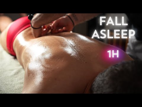 ASMR Oil Back & Neck Massage for Sleep and Stress Reduction