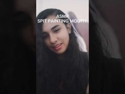 ASMR SPIT PAINTING MOUTH SOUNDS #asmr #shorts #short #shortvideo #viralshorts #trigger #video #viral