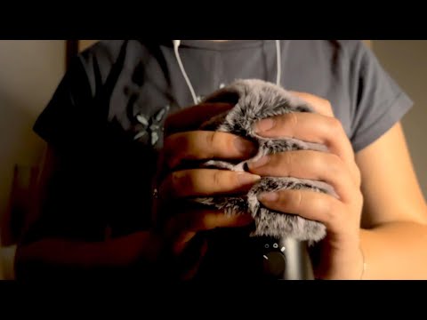 [ASMR] fluffy mic scratching & massage | no talking