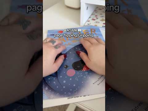 ASMR page flipping & gripping #asmr #asmrpageturning #asmrshorts