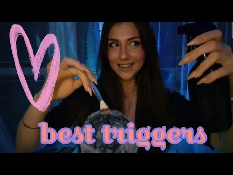 [ASMR PL] OCENIAM WASZE ✨️ULUBIONE✨️ WYZWALACZE 💤💜 (szept, spit painting, mouth sounds, soft spoken)