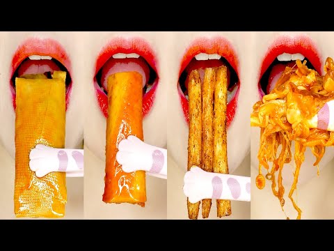 ASMR MUKBANG Spicy Chinese Mala Snack Eating Sounds 중국 간식 이모지 먹방 Emoji Food Challenge