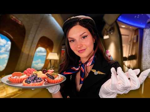 ASMR A-List Airline Experience | First Class Flight Roleplay