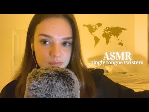 ASMR tingly tongue twisters | whispers for sleep